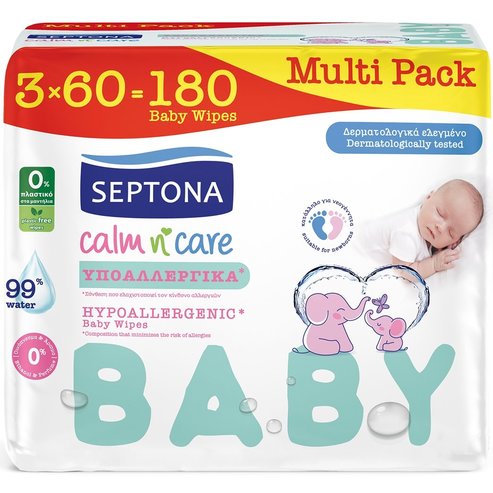 Septona Calm n\' Care Hypoallergenic Baby Moisturizing Lotion Бебешко нежно хидратиращо мляко с формула, която минимизира риска от алергии 200ml