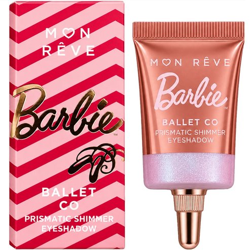 Mon Reve Barbie Ballet CO Prismatic Shimmer Eye Shadow Течни сенки за очи с металически призматичен блясък 7.2ml - No.02 Arabesque