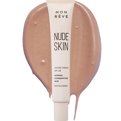 Mon Reve Nude Skin Normal to Combination Skin Matte Finish Spf20 Tinted Cream 30ml - No 102 Medium
