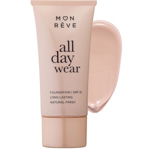 Mon Reve All Day Wear Matte Foundation Spf15 with Medium to High Coverage 35ml - 101