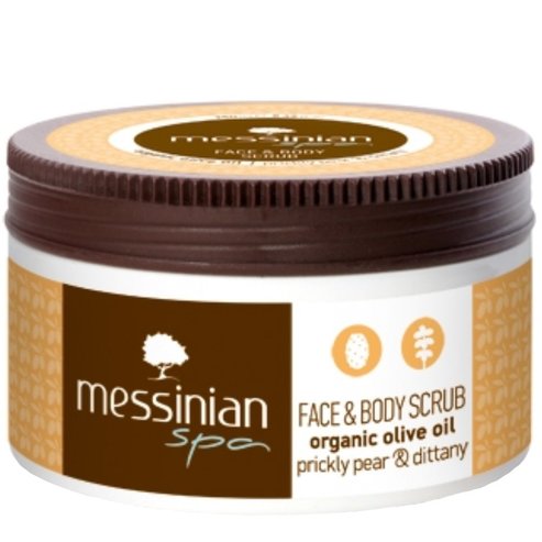 Messinian Spa Organic Olive Oil Prickly Pear & Dittany Face & Body Scrub 250ml