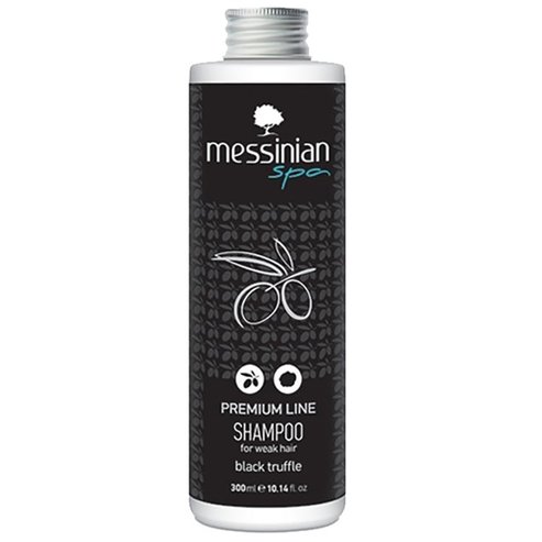 Messinian Spa Premium Line Black Truffle Weak Hair Shampoo Δυναμωτικό Σαμπουάν Κατά της Τριχόπτωσης με Μαύρη Τρούφα, Ιδανικό για Αδύναμα Μαλλιά 300ml