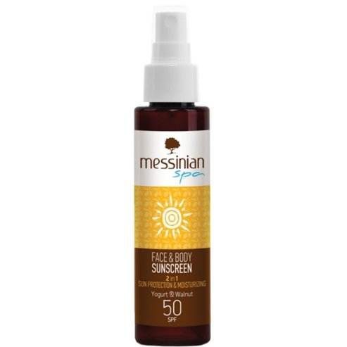 Messinian Spa Sunscreen 2in1 Protection & Moisturizing Face & Body Spray Spf50, 100ml
