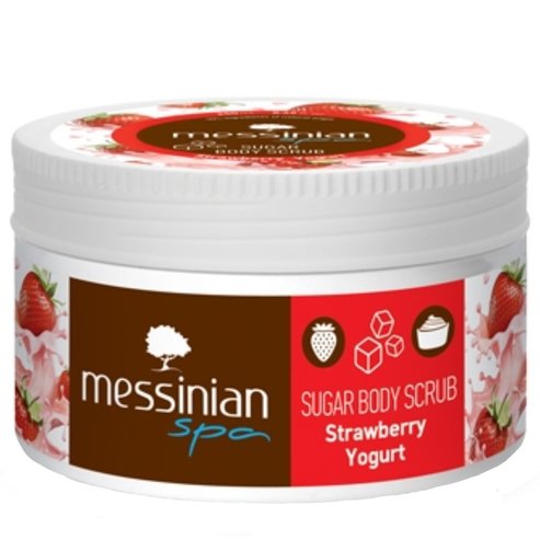 Messinian Spa Strawberry Yogurt Sugar Body Scrub 250ml