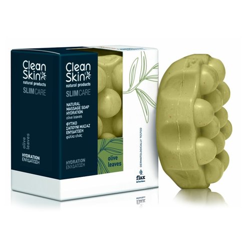 CleanSkin Slimming & Hydration Natural Massage Soap Olive Leaves 100gr Promo -40%