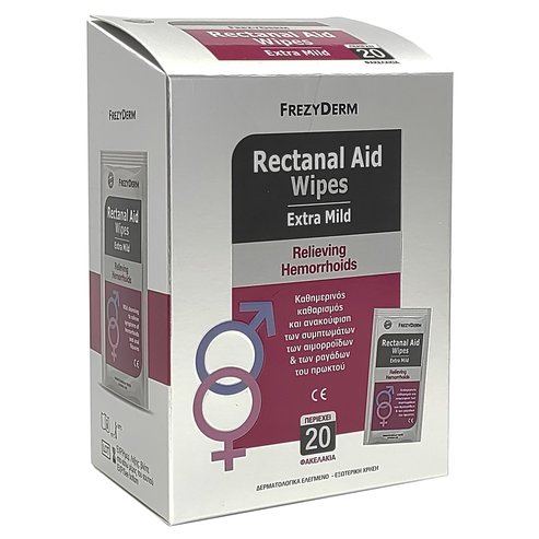 Frezyderm Rectanal Aid кърпички Изключително леко облекчаване на хемороиди 20 сашета