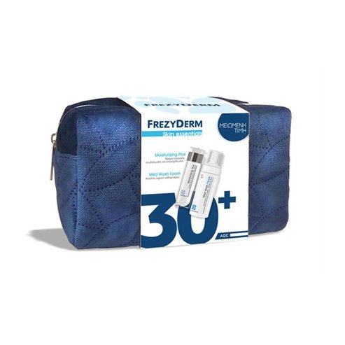 Frezyderm предлагат пакет Хидратиращ плюс крем 30+, 50 ml и пяна за леко измиване 150 ml и тоалетни принадлежности на специална
