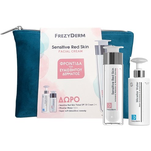 Frezyderm Promo Sensitive Red Skin Matte Facial Cream 50ml & Подарък Micellar Water 50ml & Sensitive Red Skin Tinted Spf30 Cream 2ml & Подарък торбичка 1 бр