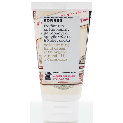 Korres Овлажняващ крем за ръце с бадемово масло и календула, 75ml