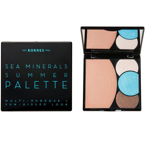 Korres Sea Minerals Summer Palette Blue Waves Палитра сенки за лице и очи 13g