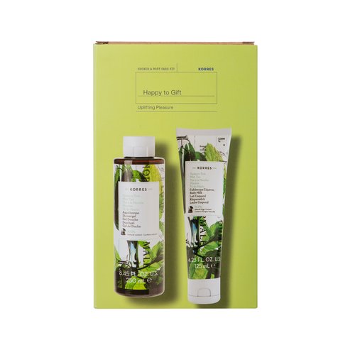 Korres Promo Uplifting Pleasure Mint Tea Showergel 250ml & Mint Tea Milk Body Body 125ml на специална цена
