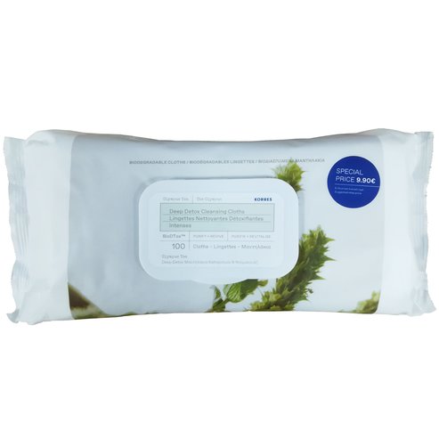 Korres Olympus Tea Deep Detox Cleansing Cloths BioDTox 100 бр