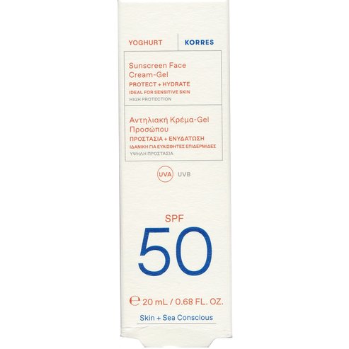 Korres Подарък Yoghurt Sunscreen Face Cream-Gel Spf50, 20ml