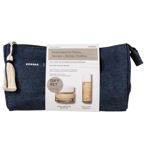 Korres White Pine Πακέτο Προσφοράς Ultra Replenishing Deep Wringle Day Cream 40ml & Wrinkle Plumping, Age Spot Serum 30ml