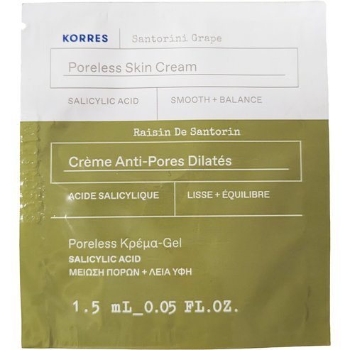 Korres проба Santorini Grape Poreless Skin Cream 1.5ml