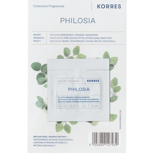 Korres проба Philosia Eau De Toilette 0,4ml