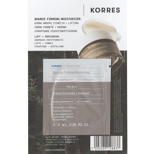 Korres проба Black Pine 4D Bounce, Firming & Moisturizer Day Cream 1,5ml