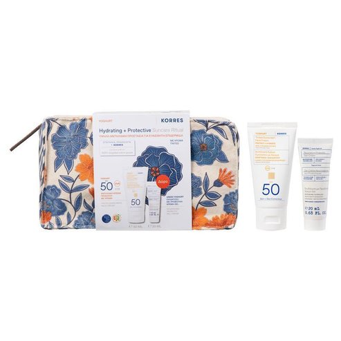 Korres Promo Yoghurt Tinted Sunscreen Face Cream Spf50, 50ml & Подарък Greek Yoghurt Nourishing Probiotic Gel-Cream 20ml