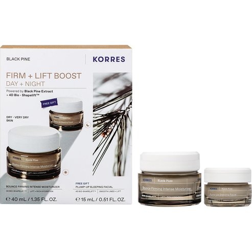 Korres Promo Black Pine Bounce Firming Intense Moisturizer Day Cream 40ml & Подарък Plump Up, Sleeping Facial Cream 15ml