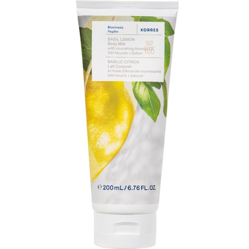Korres Basil Lemon & Nourishing Almond Oil Body Milk 200ml