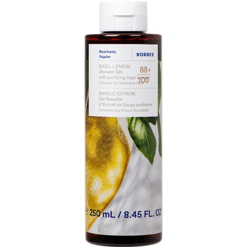 Korres Basil & Lemon & Purifying Sage Extract Shower Gel 250ml