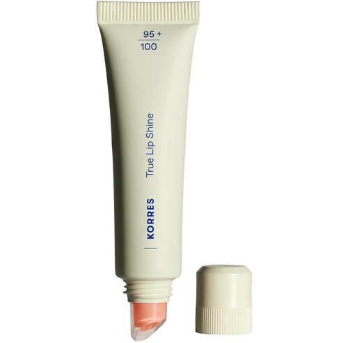 Korres True Lip Shine Balm Нежен цвят на устните с бляскав, нелепкав ефект 10ml - 03 Peach Shimmer