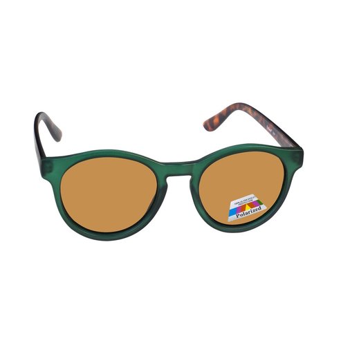 Eyelead Унисекс слънчеви очила със зелено - кафява рамка L641