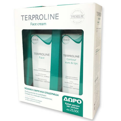 Synchroline Terproline Промо комплект Terproline Face Cream 50ml & Подарък Terproline Contour Eyes & Lips Cream 15ml