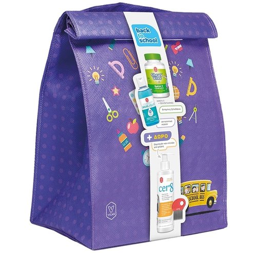 Vican Promo Back to School Chewy Vites Kids Omega 3 60 желета & AlcoLiquid Gel 70% v/v 100ml & Подарък Cer\'8 Free Kids Shampoo 200ml