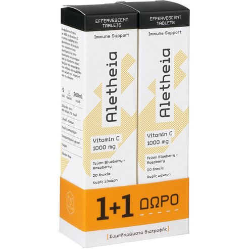 Vican Promo Aletheia Vitamin C 1000mg, 40 Effer.tabs (2x20 Effer.tabs)