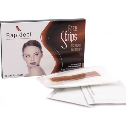 Vican Rapidepi Face Strips Депилиращи восъчни ленти за лице с аромат на шоколад, 16 бр.