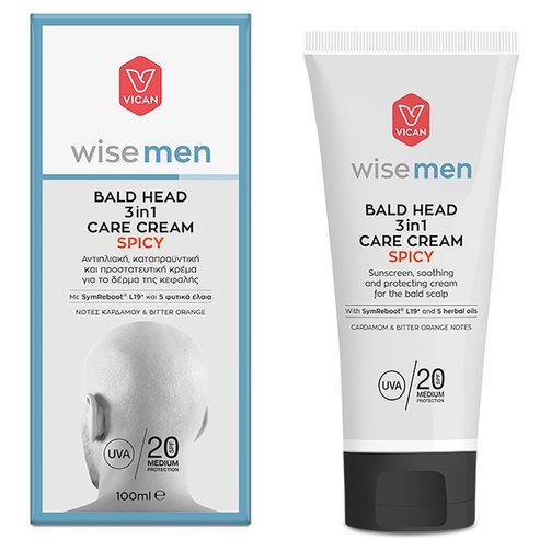 Vican Wise Men BAld Head 3 in 1 Care Cream Spicy 100ml