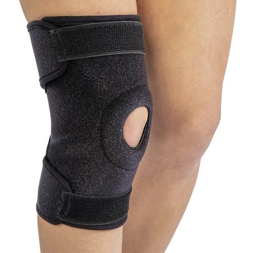 Anatomic Help Neoprene Knee Support Open Patela One Size Код 0555 Черно 1 бр