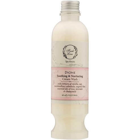 Fresh Line Spa Elixirs Dione Soothing & Nurturing Cream Wash Душ гел за тяло с екстракти от ванилия, невен & етерично масло от роза за успокояване & грижа 250ml