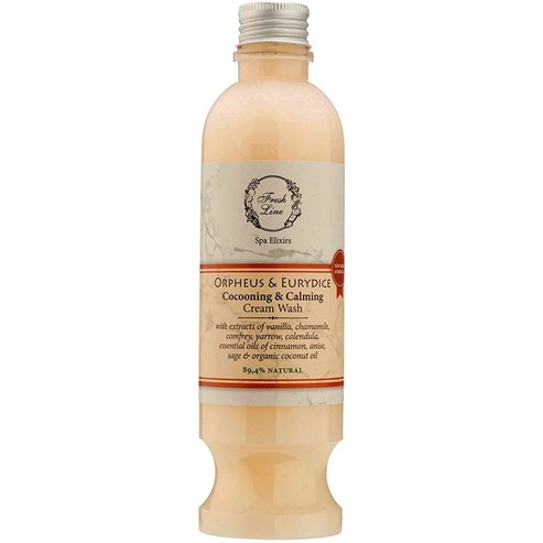 Fresh Line Spa Elixirs Orpheus & Eurydice Cocooning & Calming Cream Wash Душ гел с етерични масла от канела, анасон и органично кокосово масло за релаксация и спокойствие 250ml