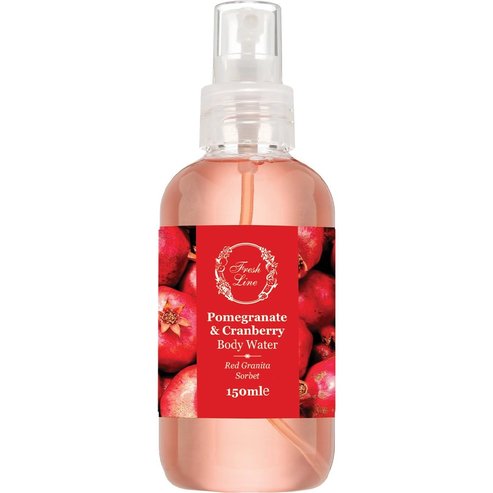 Fresh Line Fresh Bar Pomegranate & Cranberry Body Water Плодов & Освежаващ Ароматен Спрей за Тяло с Натурален Състав с Нар & Червена Боровинка 150ml