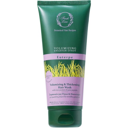 Fresh Line Botanical Hair Recipes Euterpe Volumizing & Thickening Hair Wash шампоан Euterpe за обем и плътност на косата с оризов протеин и пептид от грах 200ml