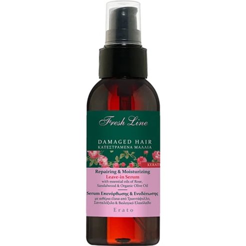 Fresh Line Damaged Hair Erato Repairing & Moisturizing Leave-In Serum Серум без отмиване Erato за възстановяване & хидратация, подходящ за увредена коса 100ml