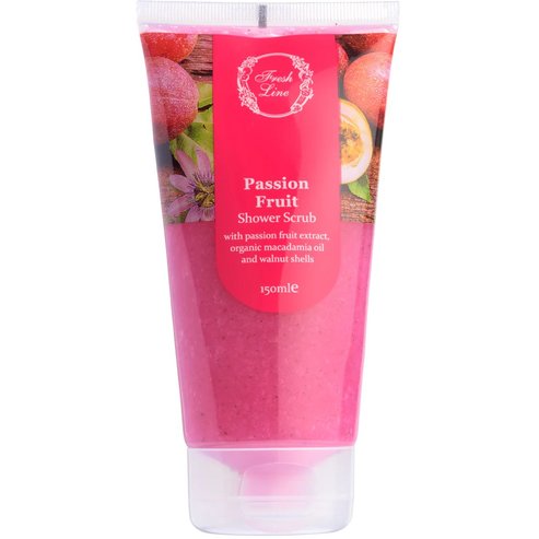 Fresh Line Passion Fruit Shower Scrub Екзотичен и плодов ексфолиант за тяло под душа с натурален състав с маракуя 150ml