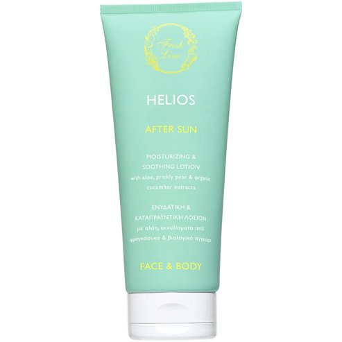 Fresh Line Helios Moisturizing & Soothing Face & Body After Sun Lotion Хидратиращ и успокояващ лосион за лице и тяло с екстракти от алое, бодлива круша и органична краставица 200ml
