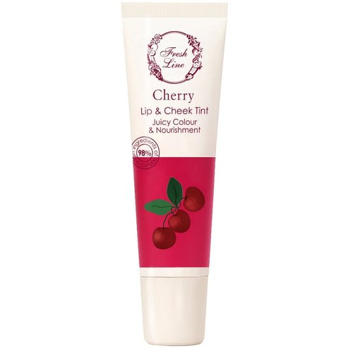 Fresh Line Juicy Colour & Nourishment Cherry Tint Lip & Cheek Balm Балсам за устни & скули с череша, бадемово масло, слънчогледово масло & растителен карнаубски восък 10ml