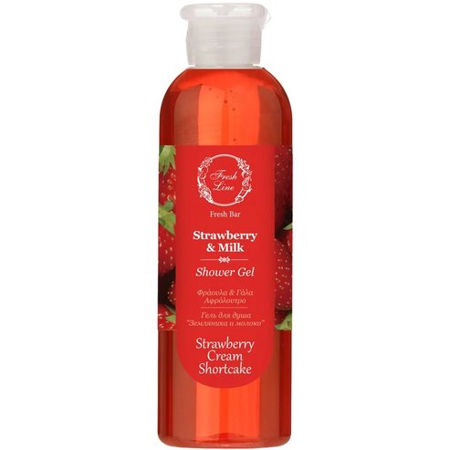 Fresh Line Fresh Bar Strawberry & Milk Shower Gel Strawberry Cream Shortcake 200ml