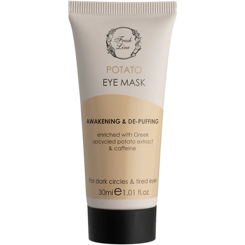Fresh Line Awakening & De-Puffing Potato Eye Mask Ревитализираща маска за очи с екстракт от картоф & кофеин за сияен & отпочинал поглед, подходяща за всички типове кожа 30ml