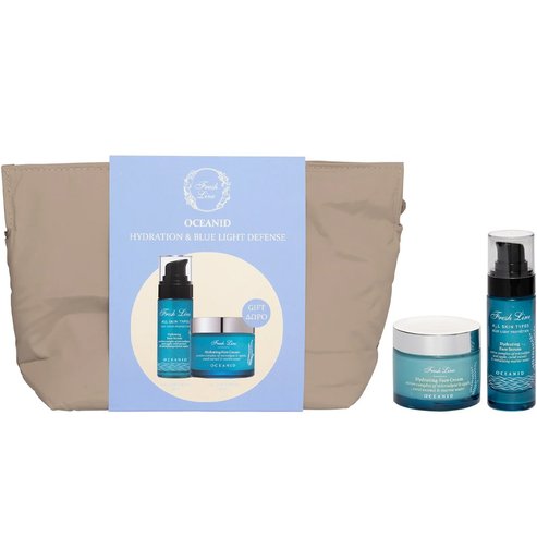 Fresh Line Face Remedies Oceanid Hydrating Face Serum 30ml & Подарък Oceanid Hydrating Face Cream 50ml & Несесер 1 Брой