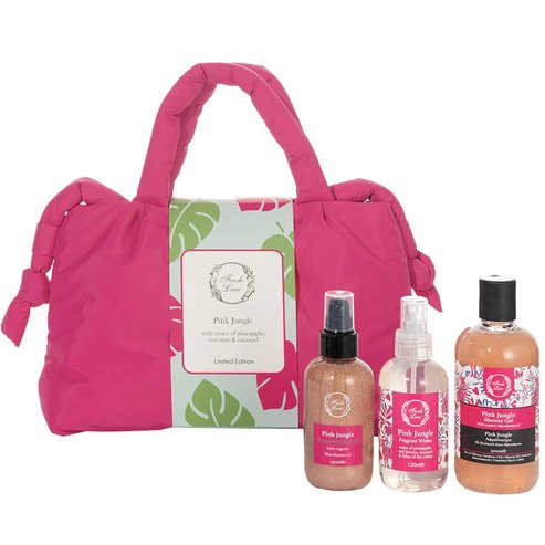 Fresh Line Promo Pink Jungle Shower Gel 300ml & Fragrant Water 150ml & Shimmering Body Oil 150ml & Подарък несесер 1 брой
