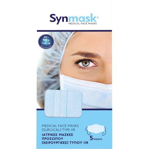 Synmask Medical 3ply Type IIR Mask 5 бр