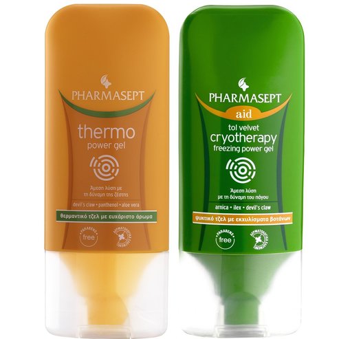 Pharmasept Πακέτο Προσφοράς Aid Tol Velvet Thermo Power Gel 100ml & Cryotherapy Freezing Power Gel100ml σε Ειδική Τιμή