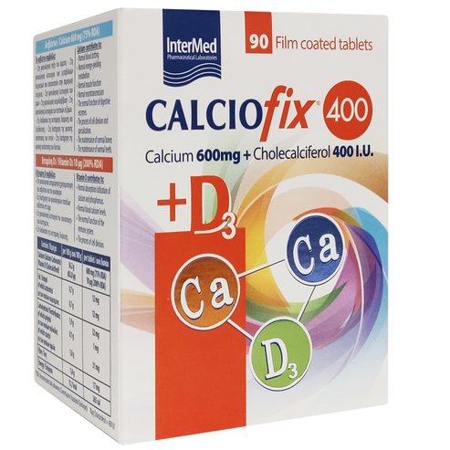 Intermed Calciofix 400 Calcium 600mg & D3 400IU 90Tabs