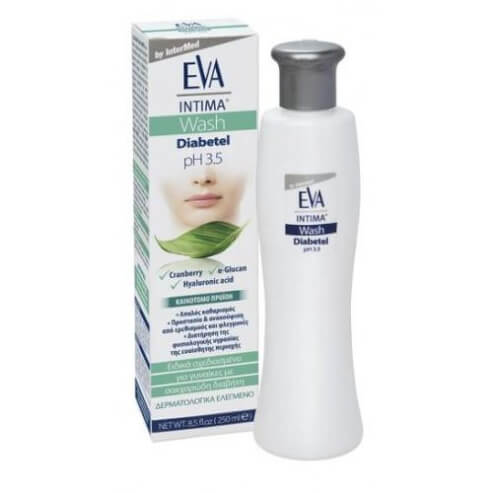 Eva Intima Wash Diabetel Ежедневно почистване на чувствителната зона за жени с диабет 250ml