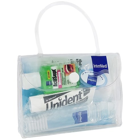 Intermed Подарък Dental Travel Kit Практичен пътен комплект за орална хигиена за възрастни